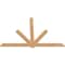 Ekena Millwork Kennewick Timber Gable Bracket, Western Red Cedar, 96"W x 64"H x 1 1/2"D x 5 1/2"F, 16/12 Pitch GBW096X64X0206KEN00SWR - alternate 3